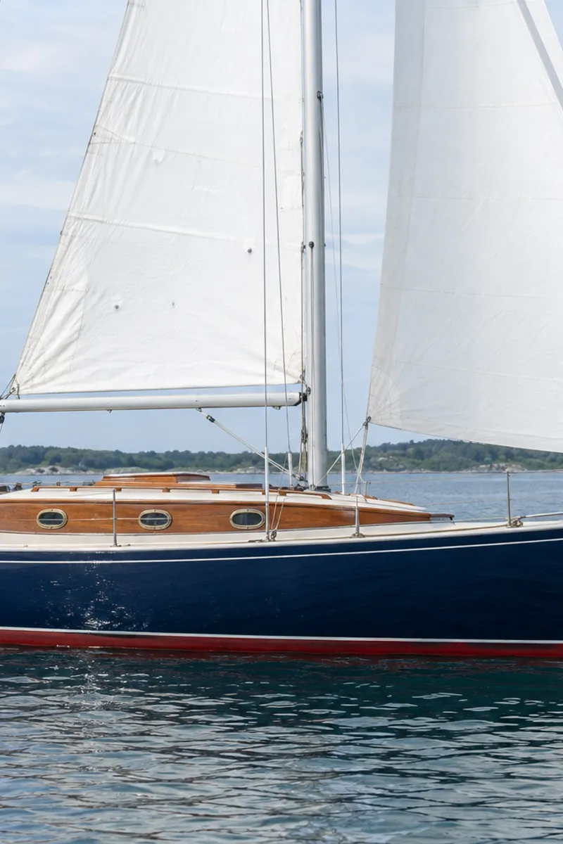 The sample sloop’s ordinary photograph, before the render