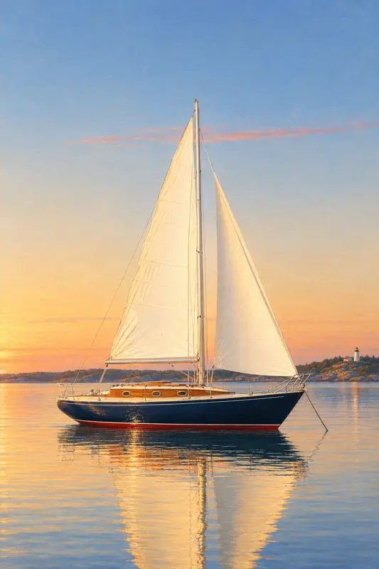 The Sloop — Luminist 1860