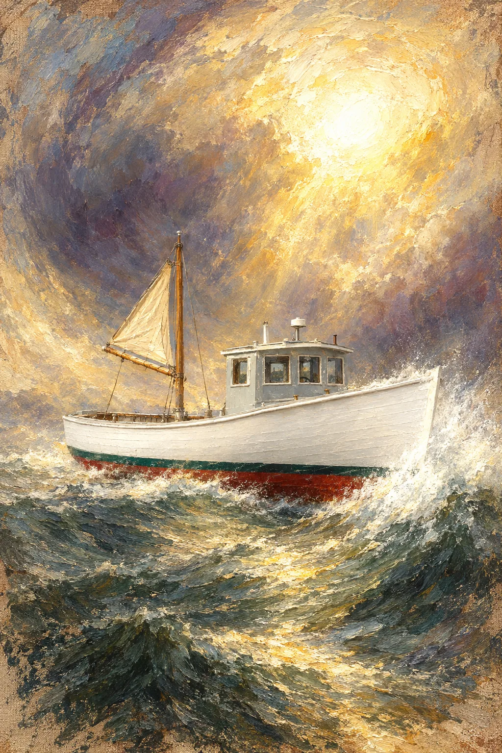 The Downeaster painted in the Turner’s Weather style: Your boat, at the centre of Turner’s weather